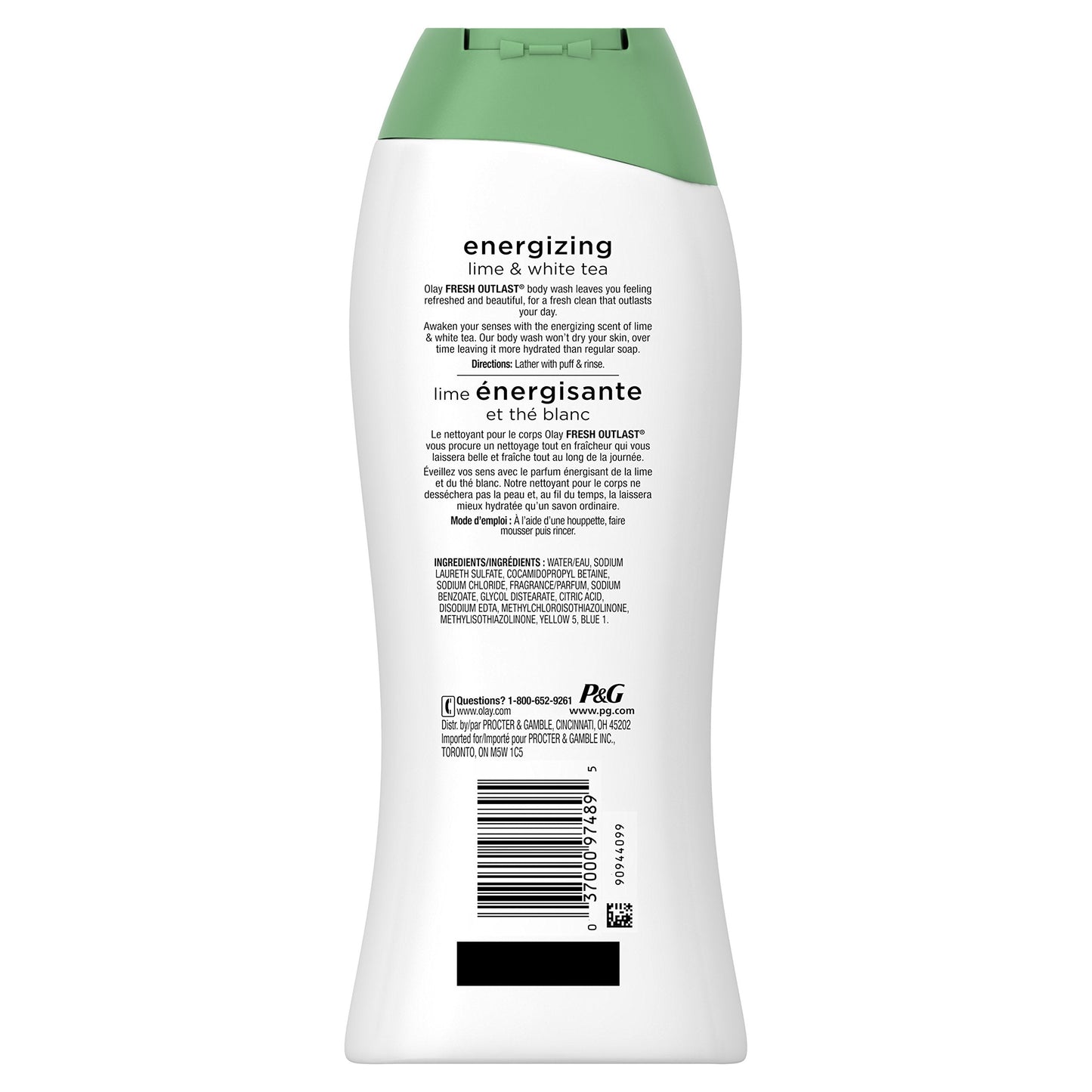 Olay Fresh Outlast Energizing Lime & White Tea Body Wash, 22 oz Beauty & Personal Care Olay