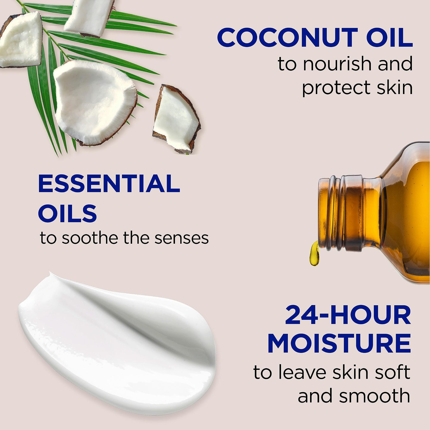 Dr Teal's 24 Hour Moisture+ Body Lotion, Coconut Oil & Essential Oils, 18 fl oz (Pack of 3) Beauty & Personal Care Dr Teal's