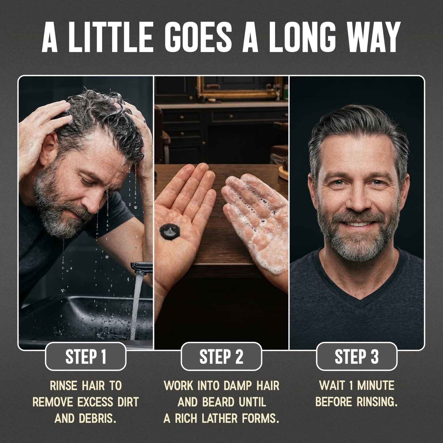 Victory Barber & Brand Beard Wash - Made in USA, Men's All-in-One Shampoo and Conditioner, Hydrating, Smoothening, Softening, 8.4 Fl Oz Beauty and Personal Care Victory Barber & Brand