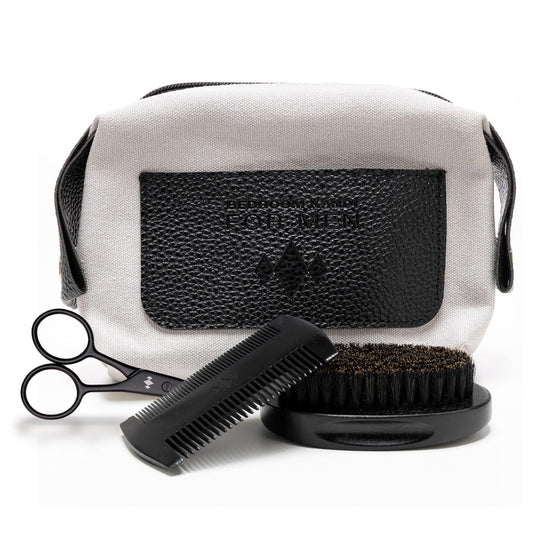 Bedroom Kandi Men’s Beard Grooming Kit - Beard Brush, Comb, Scissors & Beard Kit Travel Bag - Textured, Coarse Hair, Mustache Care & Daily Grooming Beauty and Personal Care Kandi