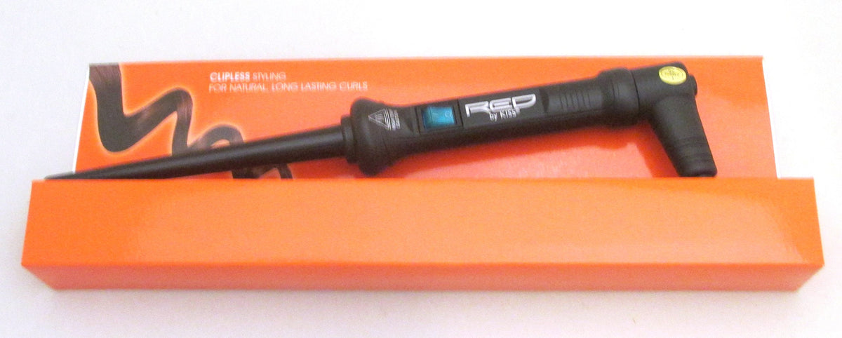 RED Pro Tapered Curling Wand 3/4" to 3/8" - Ceramic Tourmaline Barrel for Tight Spiral Curls, Defined Ringlets & Long-Lasting Styles