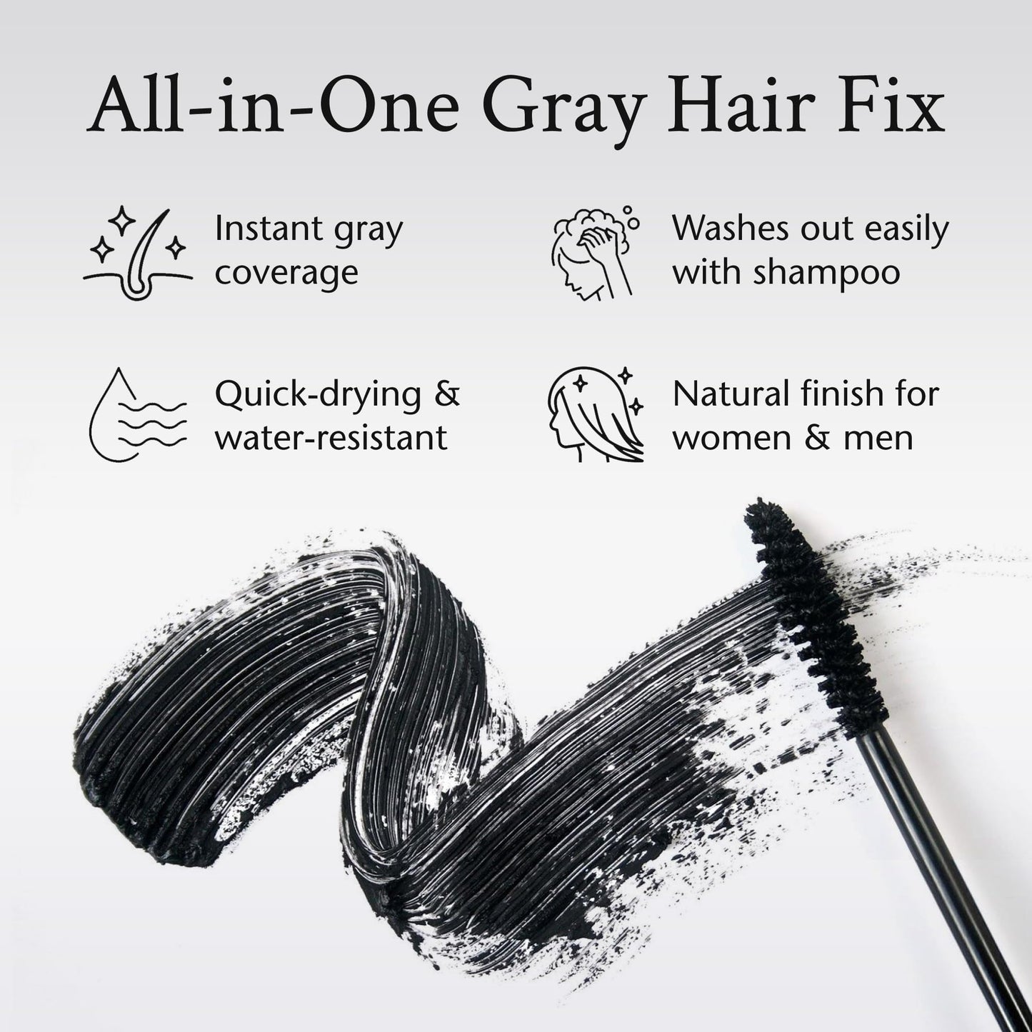 Boyd’s Brush It Away | Grey Hair Root Touch Up for Women & Men | Temporary Hair Color Mascara | Quick-Dry Water-Resistant Concealing Formula | Light Beauty & Personal Care BOYD'S MADISON AVENUE