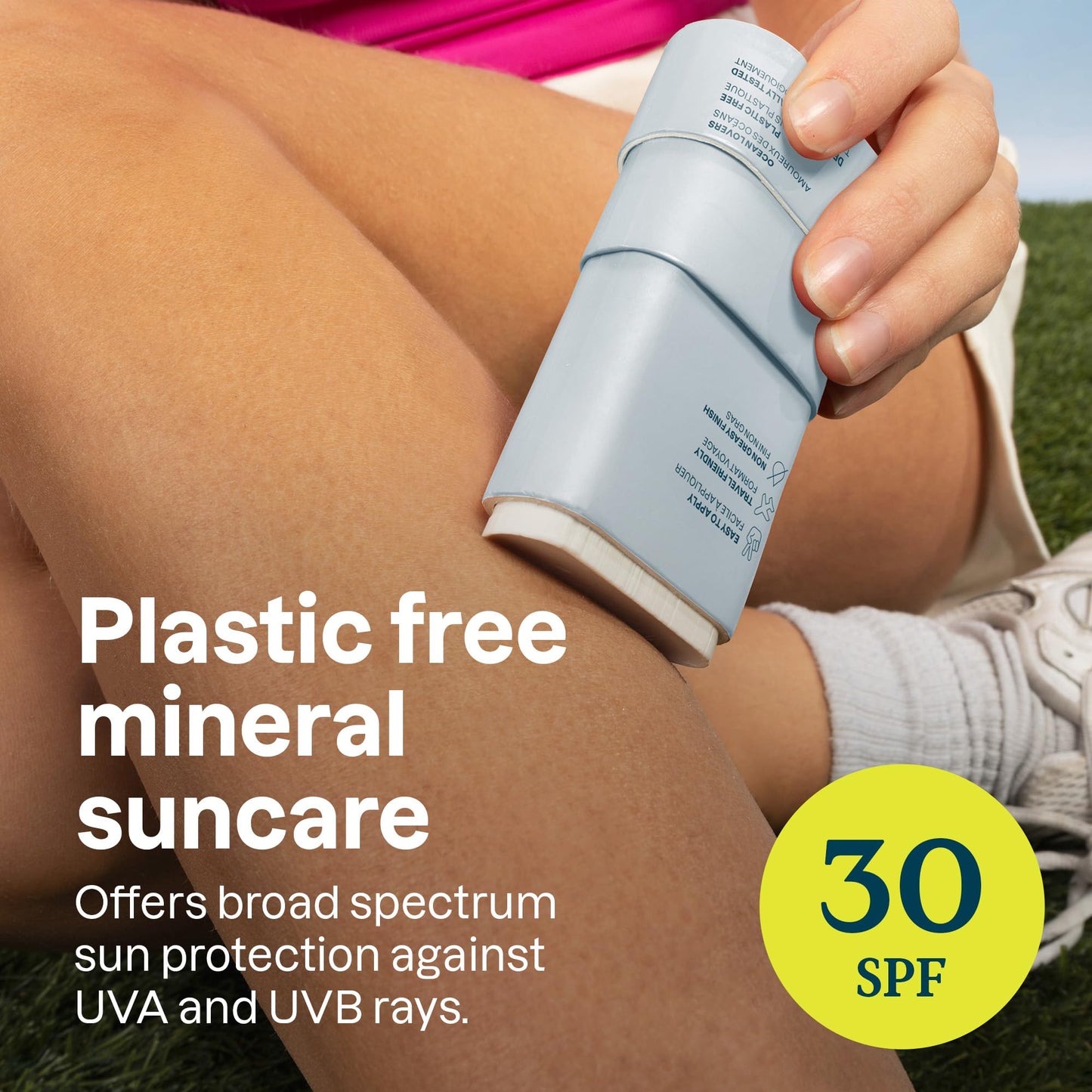ATTITUDE Mineral Sunscreen Stick for Sensitive Skin, SPF 30, EWG Verified, Plastic-Free, Broad Spectrum UVA/UVB Protection with Zinc Oxide Beauty & Personal Care ATTITUDE