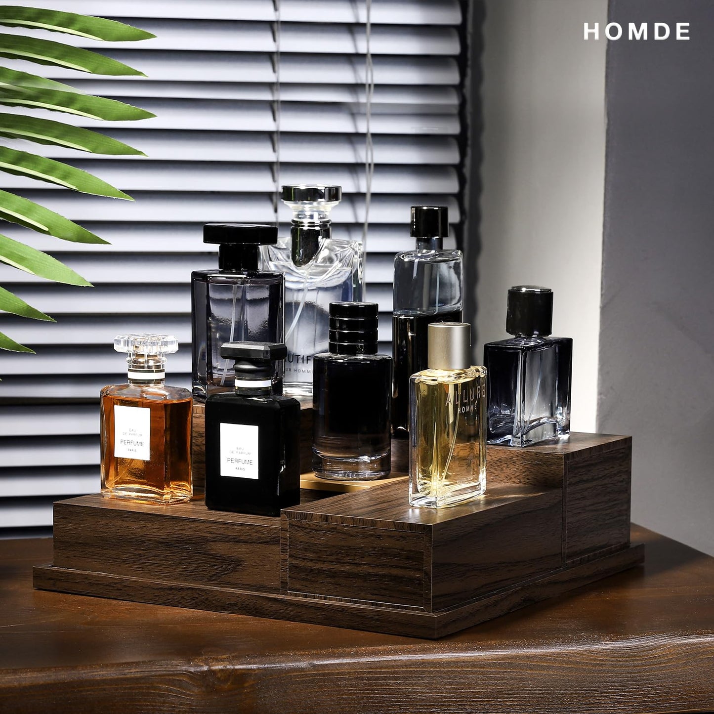 Homde Cologne Organizer - 4 Tier Perfume Display Tray with Hidden Drawers - Perfect for Men Essentials Accessories Beauty & Personal Care Homde