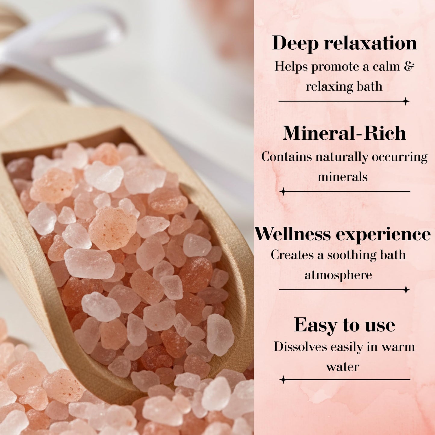 MIMI MIMI Pink Himalayan Bath Salt Gift Set with Rose, Lemon and Lavender - 3 x 200g Bath Salts for Women Relaxing, Natural Aromatherapy Gifts Beauty and Personal Care MIMI MIMI