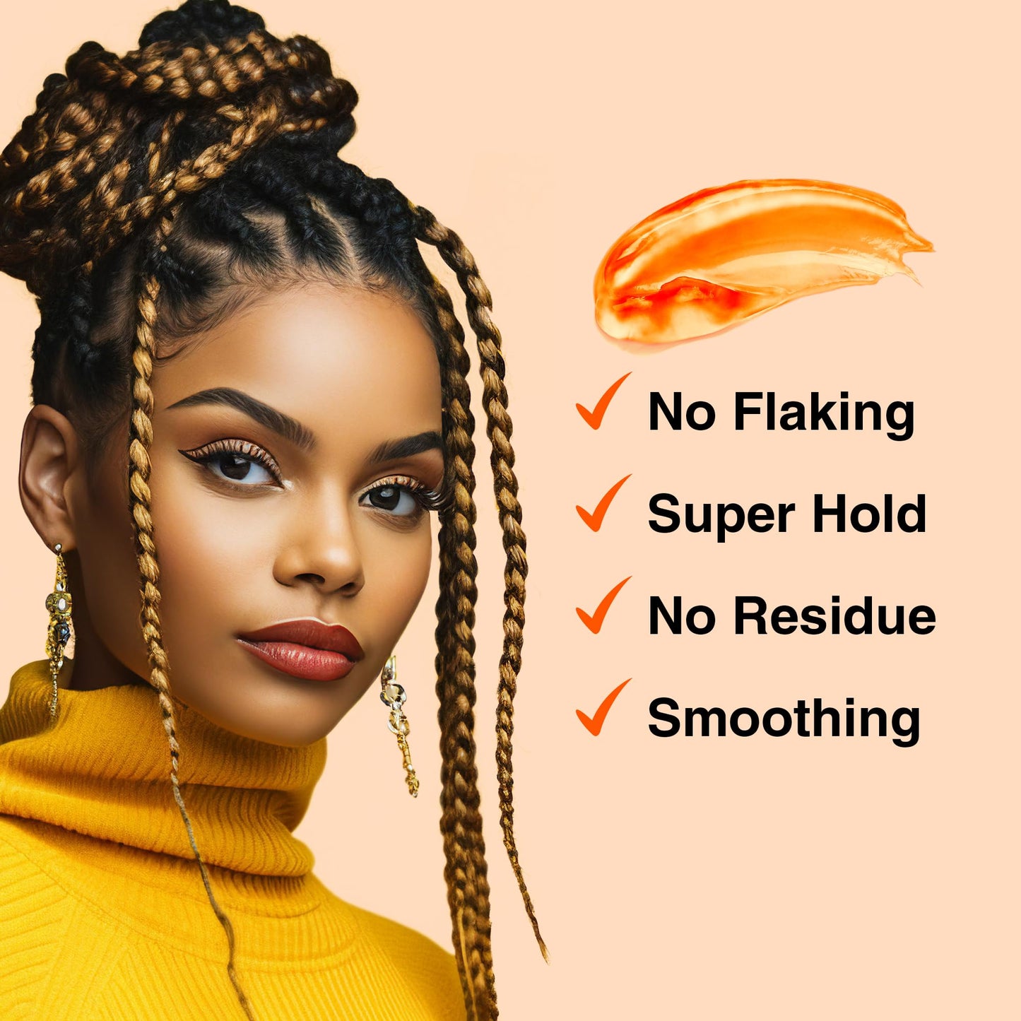 BELLATIQUE GRIP N GLIDE Braiding Gel Maximum Hold for LOC & Twist - No Flaking, No Whitening, Fast Drying, High Shine, Cool & Refreshing, Long Lasting Beauty & Personal Care BELLATIQUE