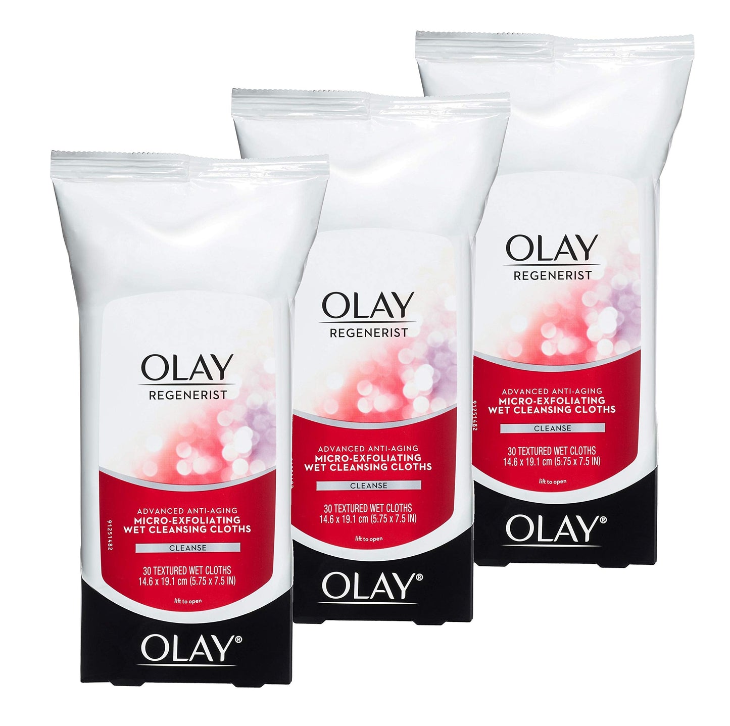 Olay Makeup Remover Wipes, Regenerist Micro-Exfoliating Wet Cleansing Cloths, Facial Cleanser for Women - Exfoliates, Refreshes, Smooths Texture Beauty and Personal Care Olay