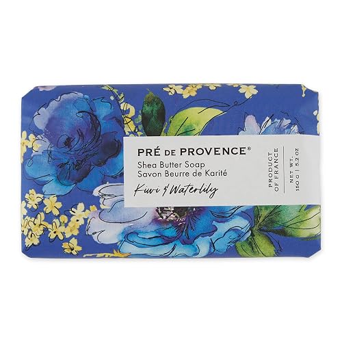 Pre de Provence Wrapped Artisanal Soap Bar, Organic Shea Butter Enriched, Natural French Skincare, Quad Milled for a Rich Smooth Lather, Kiwi Beauty & Personal Care Pre de Provence
