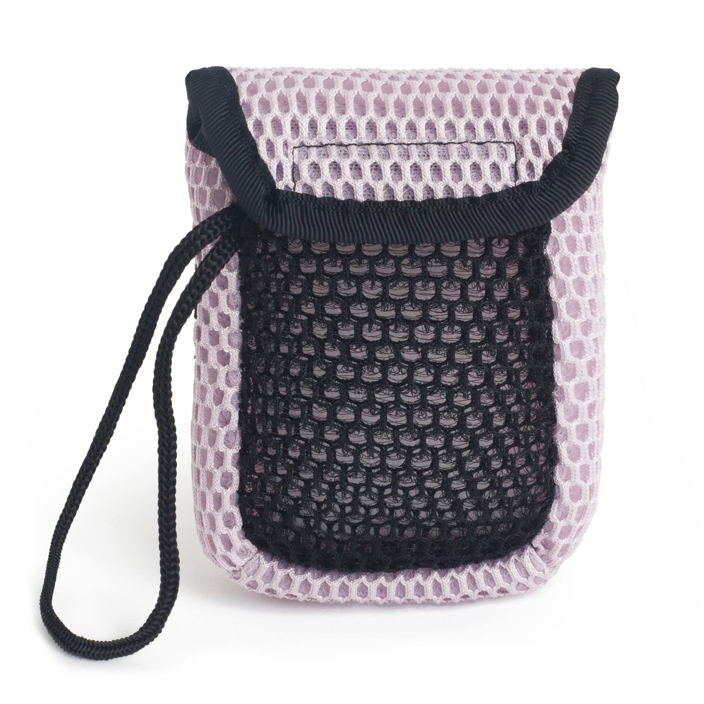 MainBasics Exfoliating Bar Soap Pouch Dual-Sided Body Scrubber - Fits Standard Size Soap Bars, Pink Beauty & Personal Care MainBasics