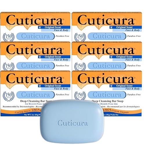 Cuticura Official Deep Cleansing Face and Body Soap - 3 oz (Pack of 6) Beauty & Personal Care Cuticura