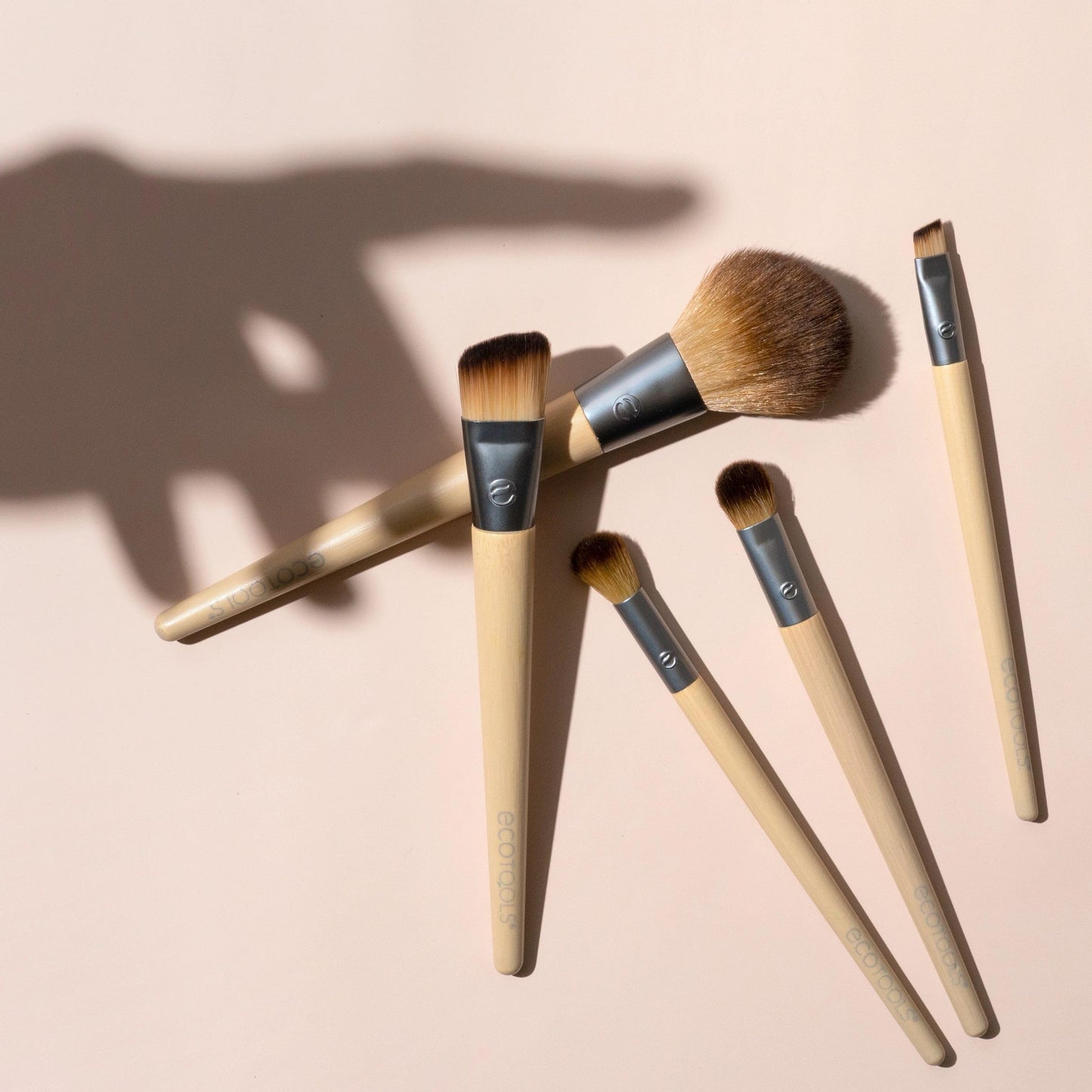 EcoTools Makeup Brush Set for Eyeshadow, Foundation, Blush, and Concealer with Bonus Storage Case, Start the Day Beautifully, Travel Friendly, 6 Piece Beauty & Personal Care EcoTools