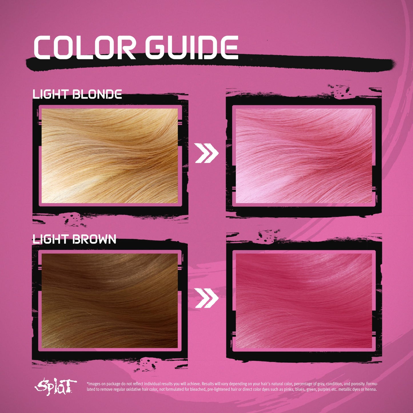 Splat Naturals Semi-Permanent Hair Color, Pink, 6 fl. oz., 95% Natural Hair Dye Formula Lasts Up to 30 Washes, Vegan & Cruelty-Free Semi Permanent Beauty & Personal Care Splat
