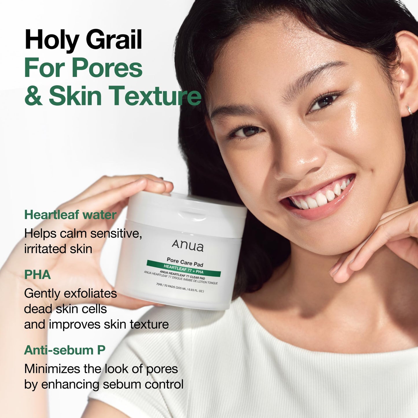 ANUA Heartleaf 77 Toner Pad 70 Sheets, PHA Dead Skin Care Low pH with Korean toner pads, Daily exfoliating, Quick & Easy Facial Mask With Hearleaf Beauty & Personal Care ANUA