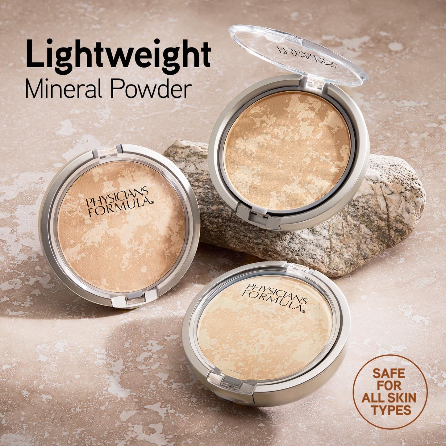 Physicians Formula Mineral Wear Talc-Free Face Powder, Light Coverage Mineral Makeup for Sensitive Skin - Creamy Natural Beauty & Personal Care Physicians Formula