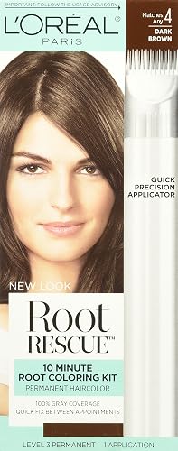 L'Oreal Paris Root Rescue 10 Minute Root Coloring Kit, 4 Dark Brown Beauty & Personal Care L'Oreal Paris