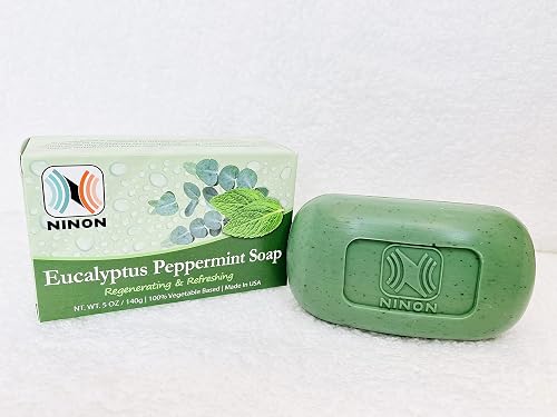 Ninon NINON (6 PACK) Moisturizing Body Wash Bar Soap, Face Soap -Acne Soap 100% Natural Ingredients & Therapeutic Essential Oils| 5oz Per Bar, MADE IN Beauty & Personal Care ninon