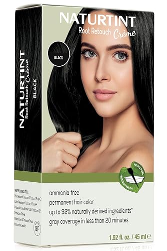 Naturtint Black Root Retouch Crème Permanent Hair Color - Ammonia Free, Conceal Grays, No Artificial Scent, 1.52 Fl Oz Beauty & Personal Care Naturtint