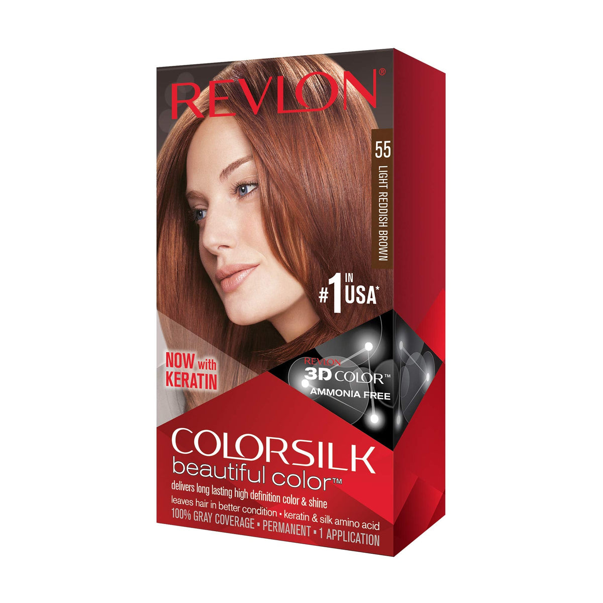 Revlon Colorsilk Hair Coloring (Light Reddish Brown) Beauty & Personal Care REVLON