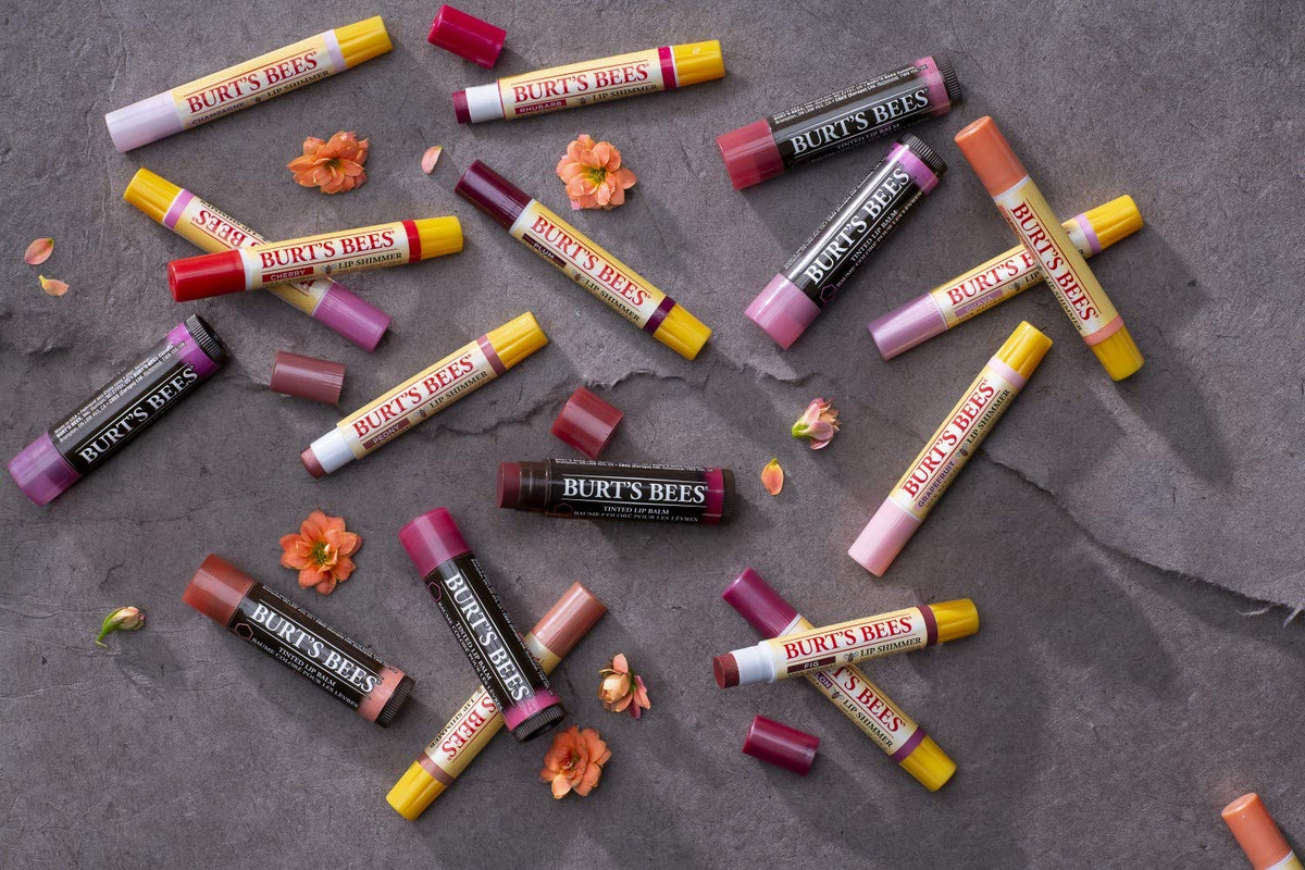Burt's Bees 100% Natural Moisturizing Lip Shimmer, Guava, 1 Tube