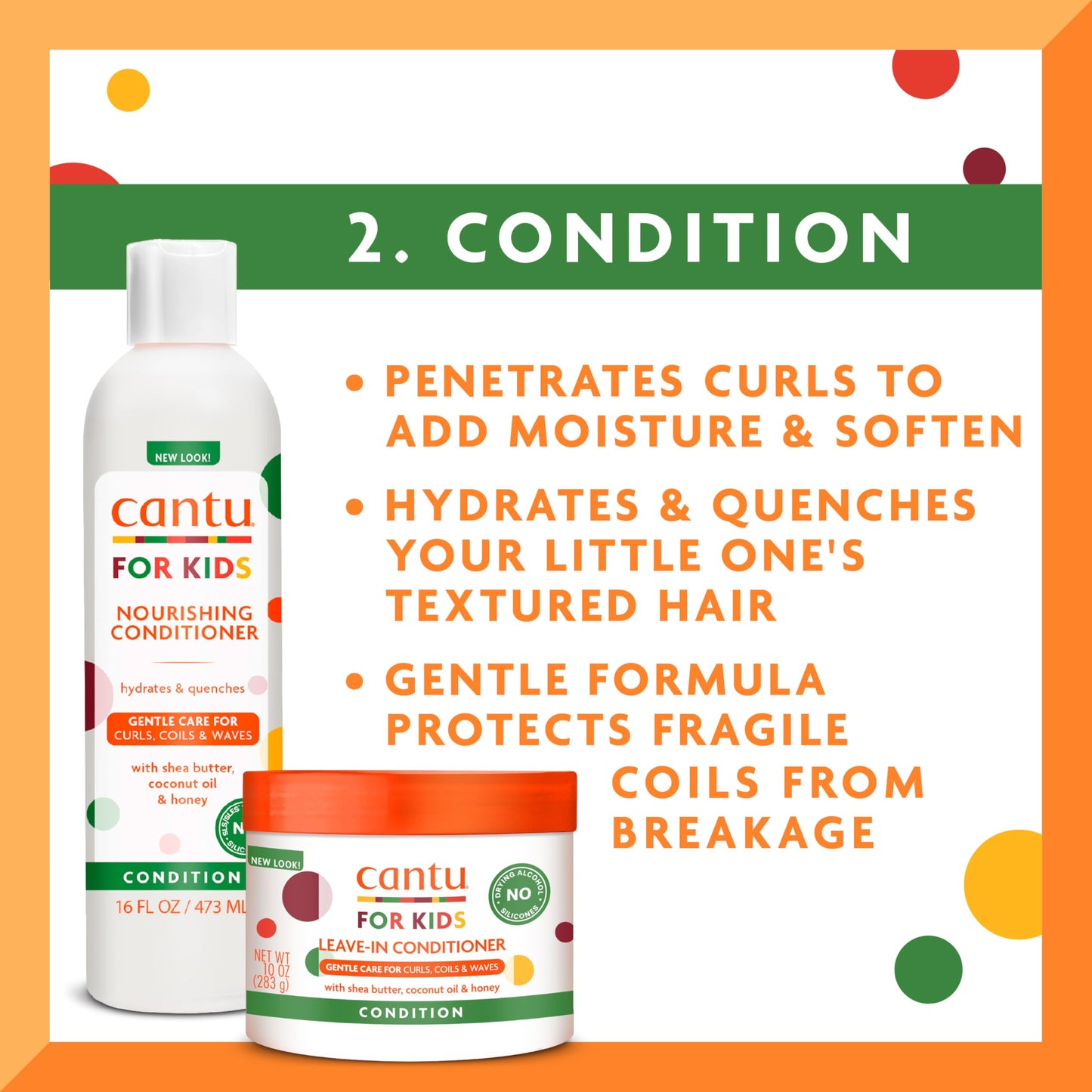 Cantu Care for Kids Haircare Regimen Set with Large Size Shampoo + Conditioner + Detangler + Leave-In Conditioner (Pack of 4) Beauty & Personal Care Cantu