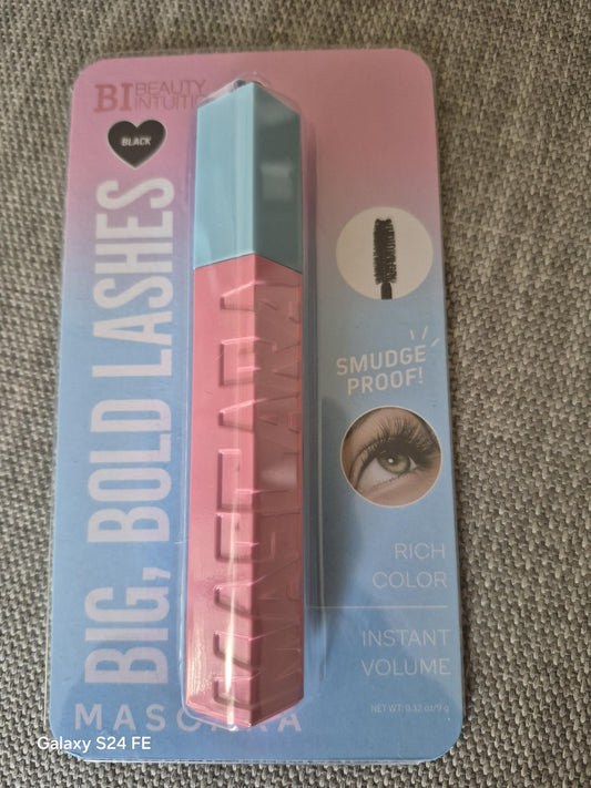 Beauty Intuition Big, Bold Lashes Mascara, Black, Smudge Proof, Instant Volume, Rich Color