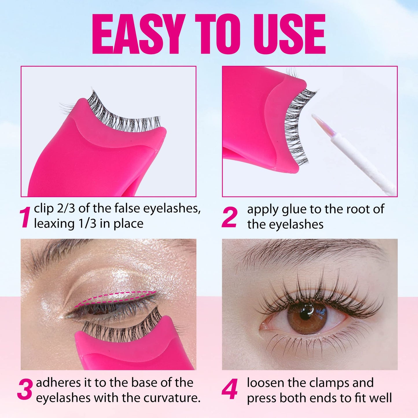 JIMIRE Brown False Eyelashes with Clear Band Fluffy 6D Lashes Brown Colored Lashes Natural Look Like Lash Extensions Faux Mink Strip Eyelashes 7 Pairs Beauty and Personal Care JIMIRE
