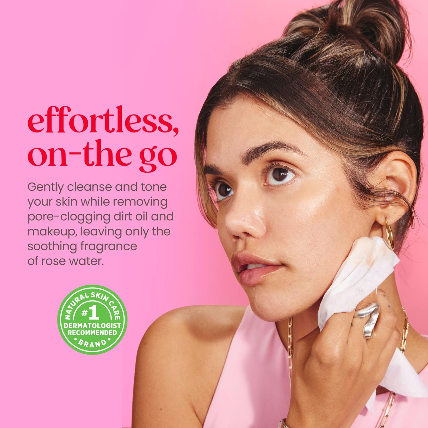 Burt’s Bees Micellar Rose Water Facial Towelettes, 100% Plant Based Cloth; 99% Natural Origin; Remove Makeup, Cleanse, Hydrate; No Greasy, Oily Beauty & Personal Care Burt's Bees