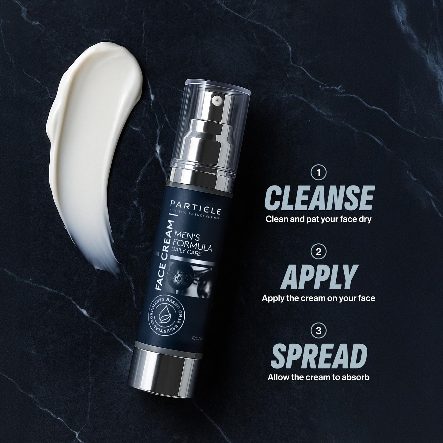 Particle 6-in-1 Face Cream for Men, Men’s Daily Hydrating Moisturizer with Vitamin C, Jojoba Oil, Vitamin E & Hyaluronic Acid, Skin Care Routine Beauty & Personal Care Particle