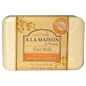 A LA MAISON Hand & Body Bar Soap - Oat Milk 8.8 oz (250 grams) Bar(S) Beauty & Personal Care A LA MAISON