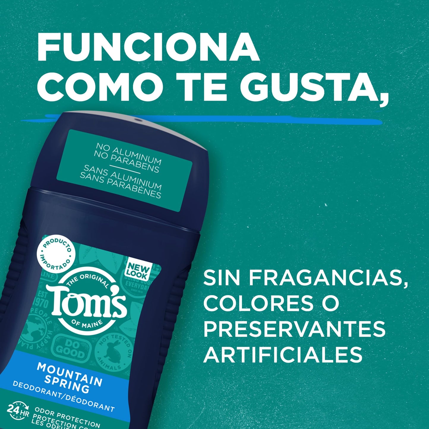 Tom's of Maine Long-Lasting Aluminum-Free Natural Deodorant for Men, Mountain Spring, 2.8 oz. (Packaging May Vary) Beauty and Personal Care Tom's of Maine