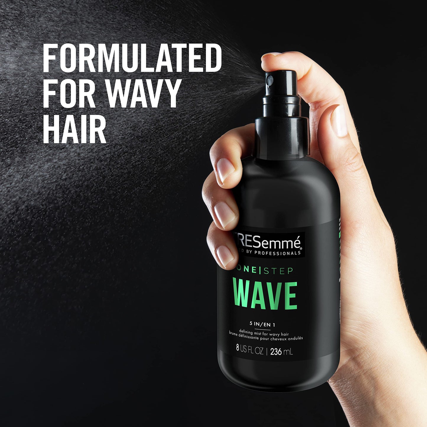 TRESemmé One Step 5-in-1 Leave-In Hair Styling Mist for Wavy Hair Wave Defining Mist Hair Care Product to Enhance Natural Waves 8 oz Beauty & Personal Care TRESemmé