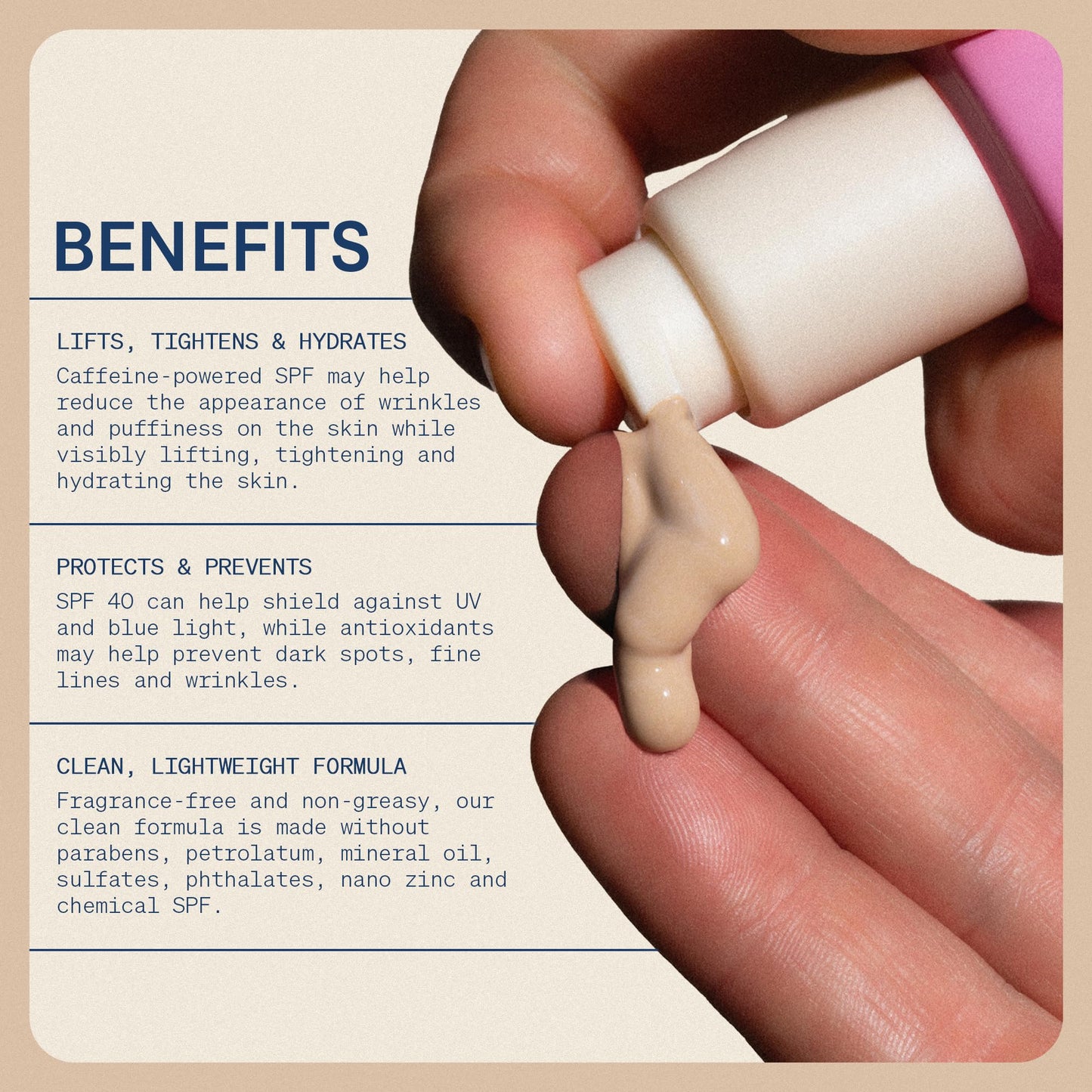 The Skinny Confidential Tinted Sunscreen, SPF 40 - Fragrance Free Face Moisturizer with No White Cast - Non-Greasy & Lightweight Caffeinated Mineral Beauty & Personal Care The Skinny Confidential
