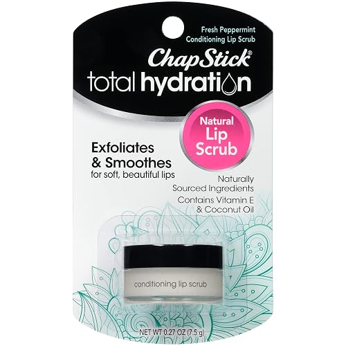 ChapStick Total Hydration Conditioning Lip Scrub Fresh Peppermint, Lip Exfoliator - 0.27 Oz Beauty & Personal Care ChapStick