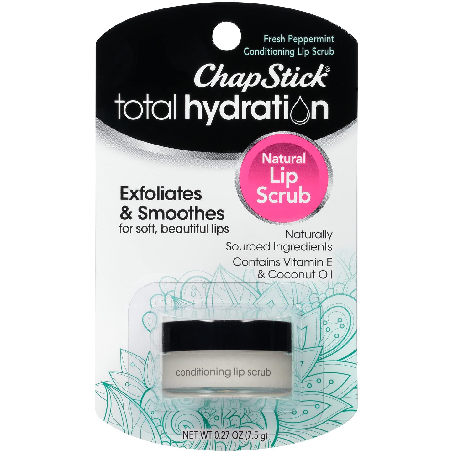 ChapStick Total Hydration Conditioning Lip Scrub Fresh Peppermint, Lip Exfoliator - 0.27 Oz Beauty & Personal Care ChapStick