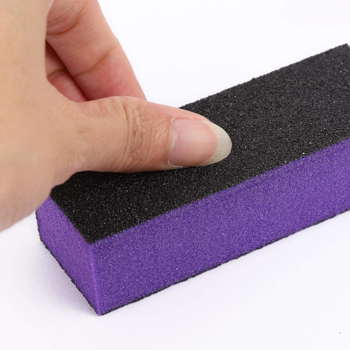 20 Pcs Nail Buffer Block Sponge Sanding Buffing File 80/120 Grit 3 Sides Nail Files for Manicure Nail Tools (Purple Black) Beauty & Personal Care LoveBB