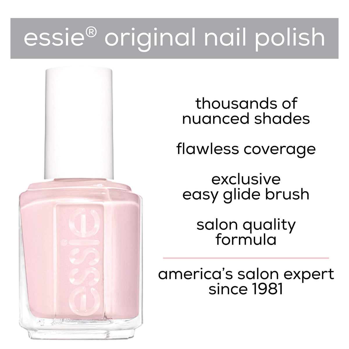 essie Nail Polish, Glossy Shine Finish, Petal Pushers, 0.46 fl. oz. Beauty & Personal Care essie
