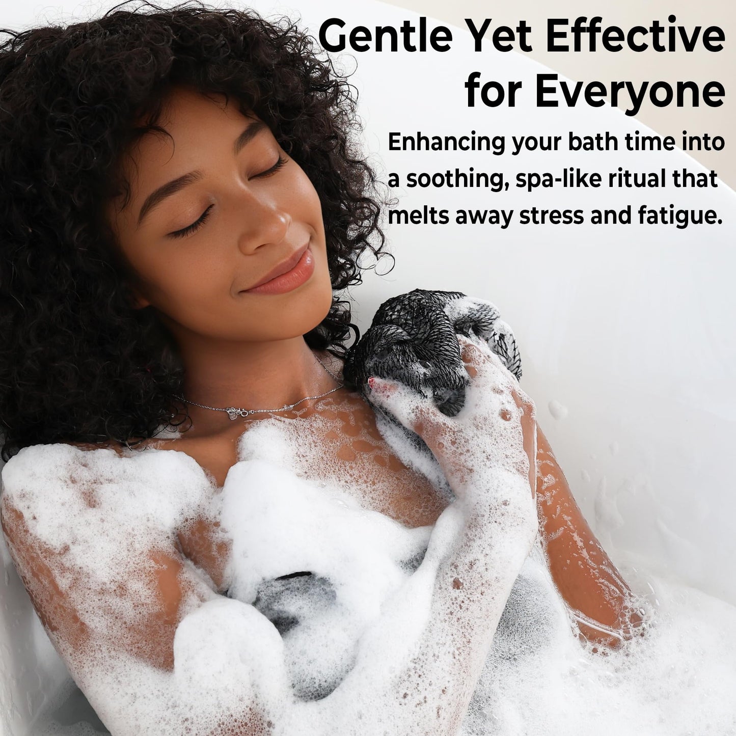 African Net Sponge Authentic - Exfoliating Back Scrub Bath Sponge with Knots - Afro Scrub Body Scrubber Exfoliator Washcloth - African Body Care Daily Beauty and Personal Care RelaxScene