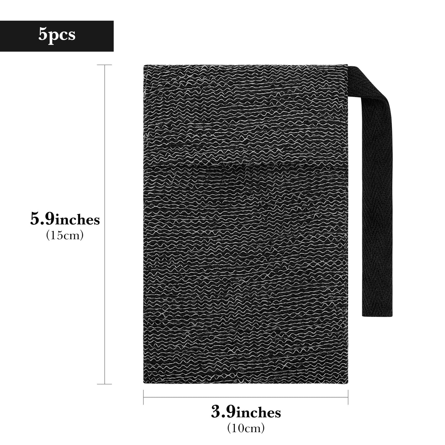 Linkidea 5 Pack Soap Saver Pouch with Hand Loop, Exfoliating Mesh Body Sponge Scrubber, Soap Bar Foaming Lather Pocket for Shower Bath Beauty and Personal Care Linkidea