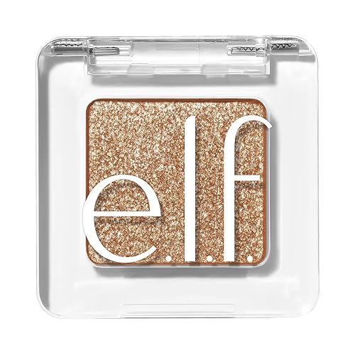 e.l.f. Fine As Fleck Glitter Eyeshadow, Long-Lasting Sheer Eye Makeup With A Shimmer Finish, Soft, Smooth Formula, Vegan , Tan-talize Beauty & Personal Care e.l.f.