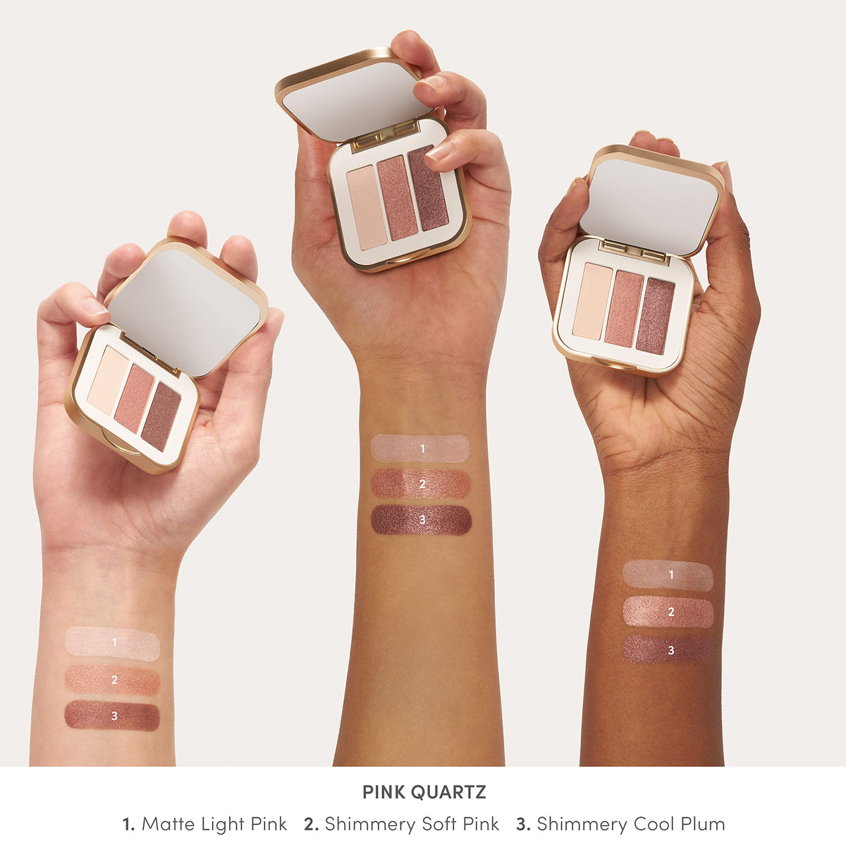 jane iredale PurePressed Eye Shadow Triple, Pink Quartz, 0.06 oz.Powder Beauty & Personal Care jane iredale