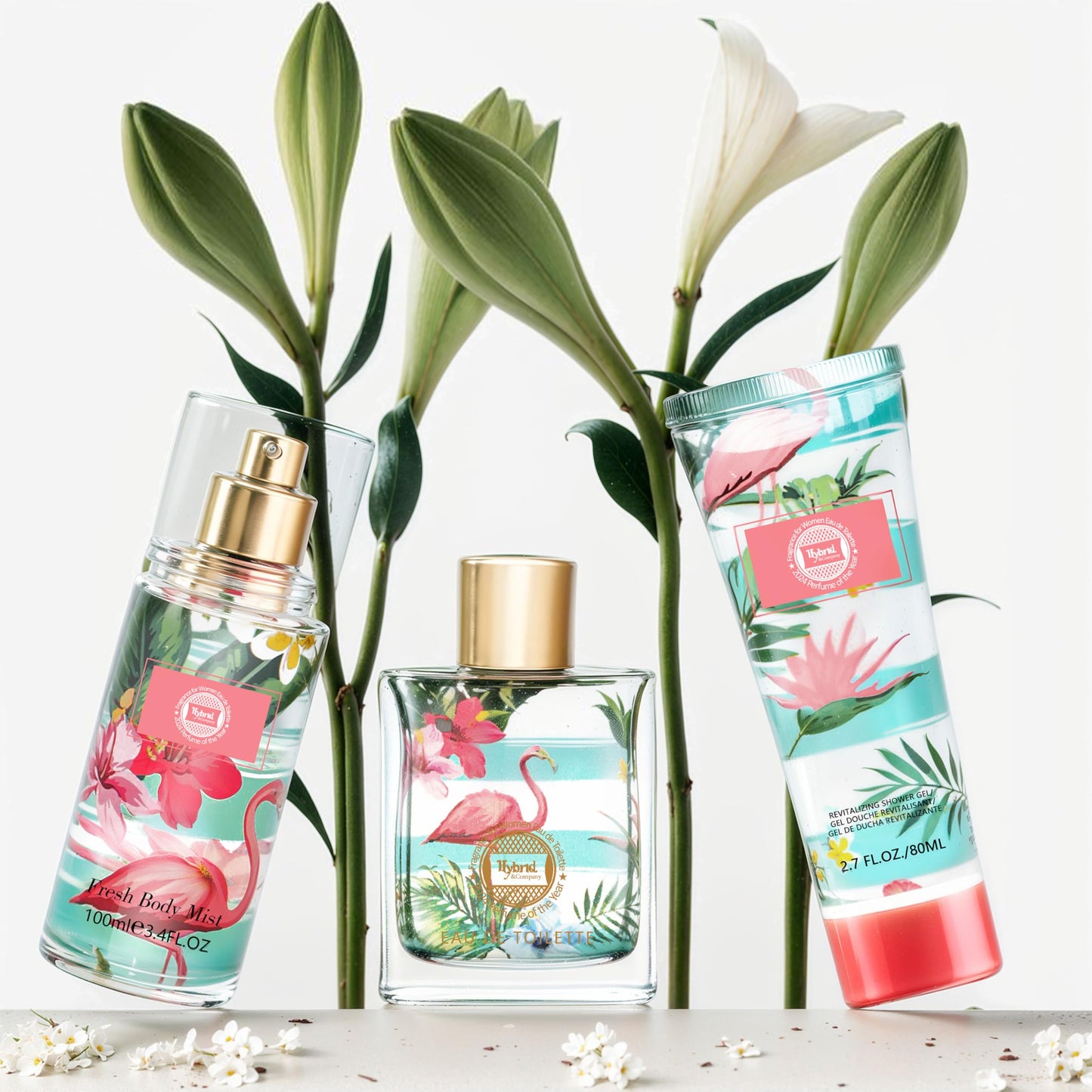 Hybrid & Company Women Viva Luck Girl 3 Pcs Gift Set,50ml-Perfume&100ml-Mist&80ml-Shower Gel Beauty & Personal Care Hybrid & Company