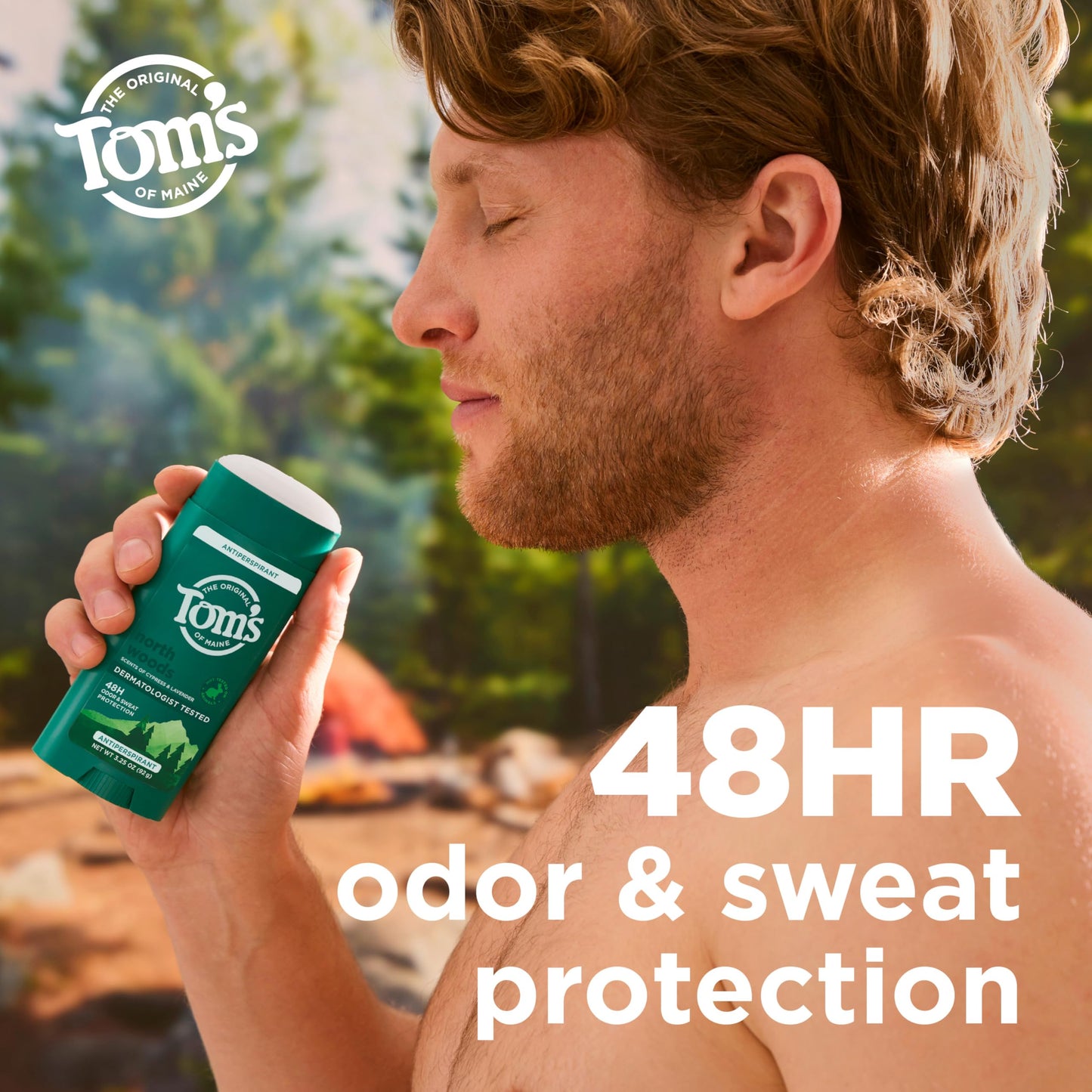 Tom’s of Maine North Woods Antiperspirant for Men and Women, No Artificial Fragrances, Dyes, or Preservatives, Baking Soda Free, 48-Hour Odor Beauty and Personal Care Tom's of Maine