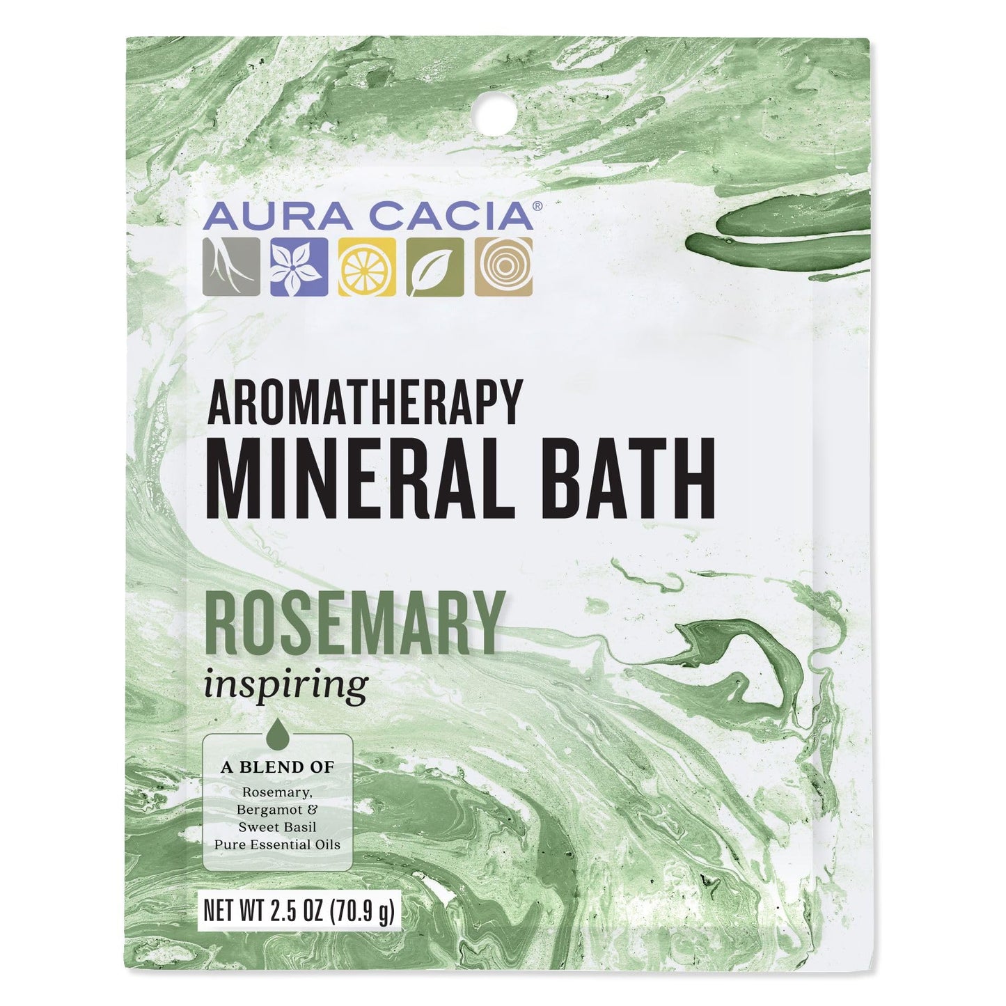 Aura Cacia Aromatherapy Mineral Bath, Inspiring Rosemary, 2.5 Ounce Packet (Pack of 3) Beauty and Personal Care Aura Cacia