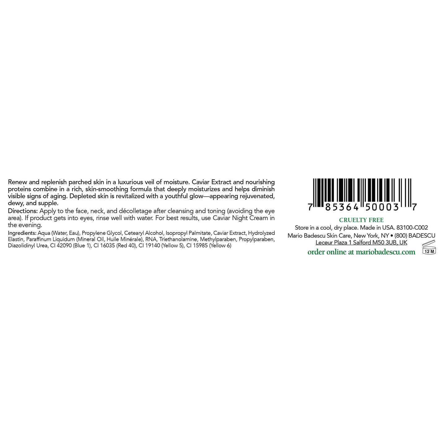 Mario Badescu Caviar Day Cream, 1 Ounce Beauty & Personal Care Mario Badescu