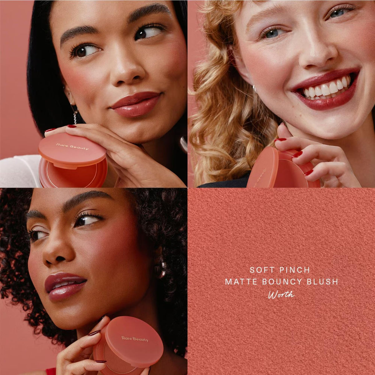 Rare Beauty Soft Pinch Cheek & Lip Trio - Matte Blush, Mini Liquid Blush and Mini Tinted Lip Oil