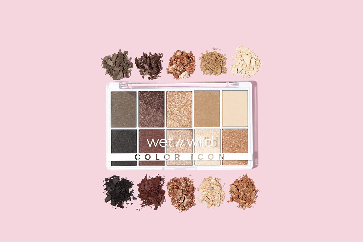 wet n wild Color Icon 10-Pan Eyeshadow Makeup Palette, Brown Nude Awakening, Long Lasting, Shimmer, Metallic, Glittery, Matte, Rich Smooth Pigment Beauty & Personal Care wet n wild