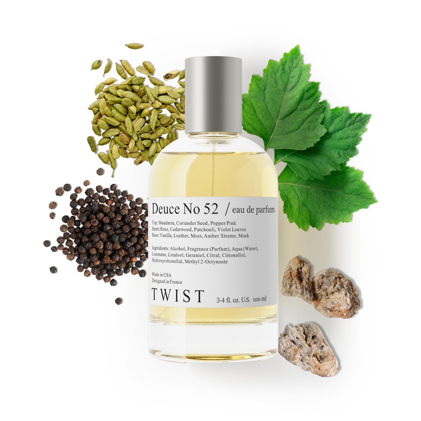 Twist - Deuce No. 52 - Eau De Parfum Inspired by Tuxedo Vest, Long-Lasting Perfume for Women & Men, Paraben Free, Vegan, Clean Ingredients, Unisex Beauty & Personal Care HOUSE OF TWIST