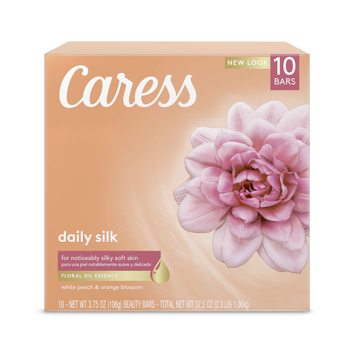 Caress Beauty Bar, Daily Silk 4 oz, 10 Bar Beauty & Personal Care Caress