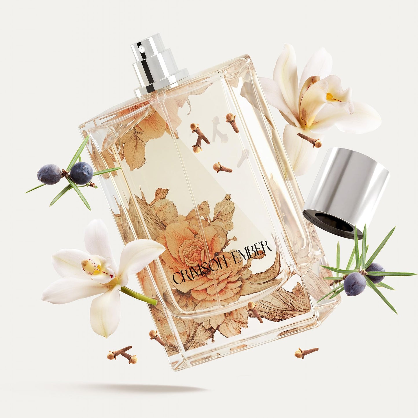 Kumbra With Love Crimson Ember Eau de Parfum 100ML - Spicy Perfume for Unisex - Long-Lasting Scent with Vanilla, Juniper, Clove & Chestnut - Vegan Beauty & Personal Care Kumbra With Love