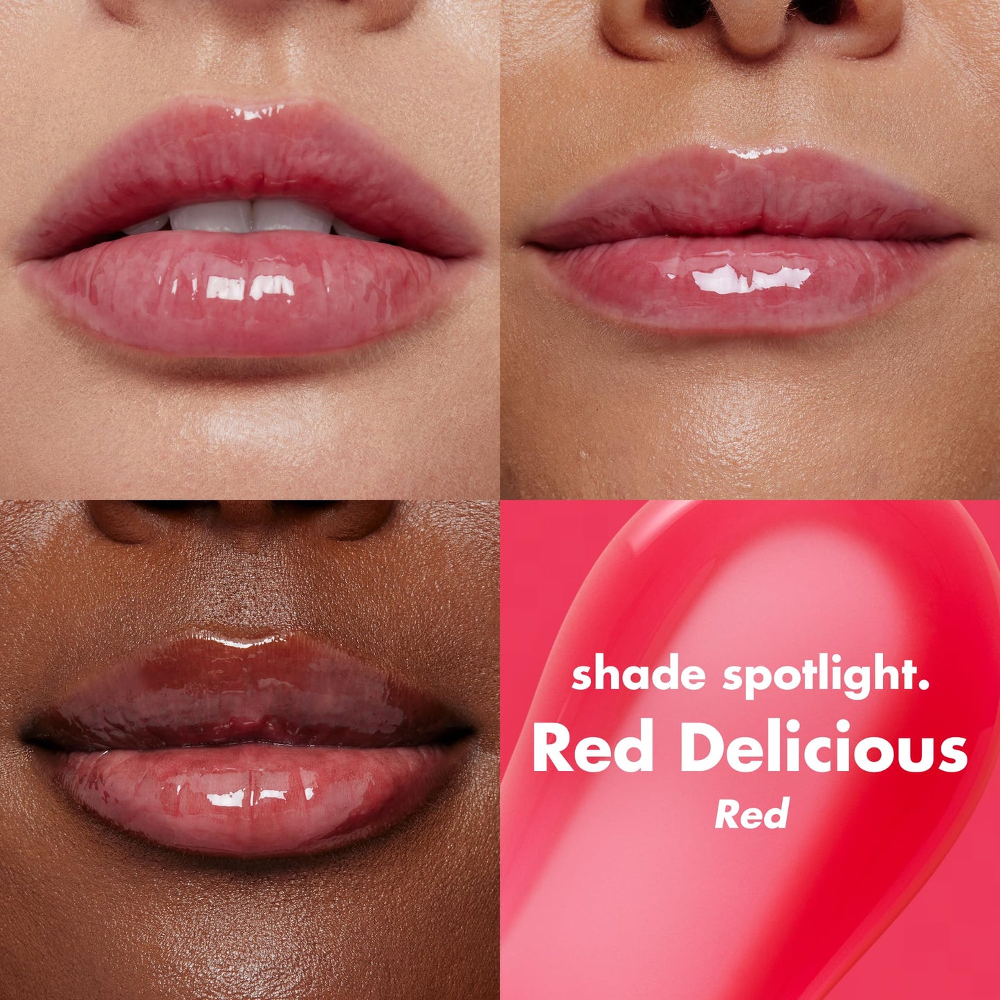 e.l.f. Glow Reviver Lip Oil, Nourishing Tinted Lip Oil For A High-shine Finish, Infused With Jojoba Oil, Vegan & Cruelty-free, Red Delicious Beauty & Personal Care e.l.f.
